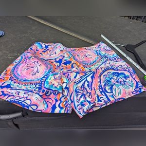 Lilly Pulitzer Pink and Blue Patterned Women Shorts